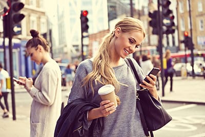walking and texting